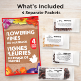 4 Flowering Vines Variety Pack – Climbing Flowers up to 12 to 16 ft (3.6 to 4.9 m)