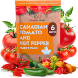 6 Tomato & Hot Pepper Variety Seed Pack – Ready to Spice Up Your Garden
