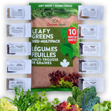 10 Variety Leafy Greens Seed Pack – Hydroponic, Indoor or Outdoor – Ideal for Modern Gardens