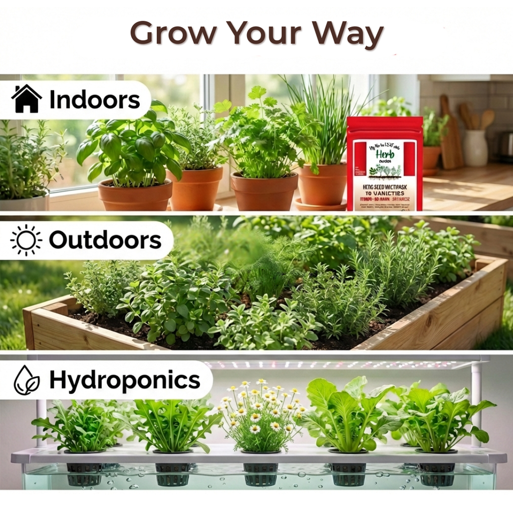10 Herb Variety Pack - 10 Container Herbs Variety Pack