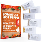 6 Tomato & Hot Pepper Variety Seed Pack – Ready to Spice Up Your Garden