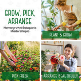 10- Variety ‘Cut Flower’ Seed Pack – Grow Show-Stopping Bouquet Flowers