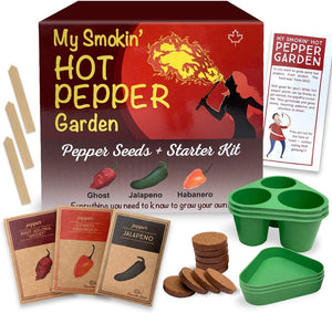 Hot Pepper Seed Variety Pack and Starter Grow Kit for Planting Canada | pepper growing kits online